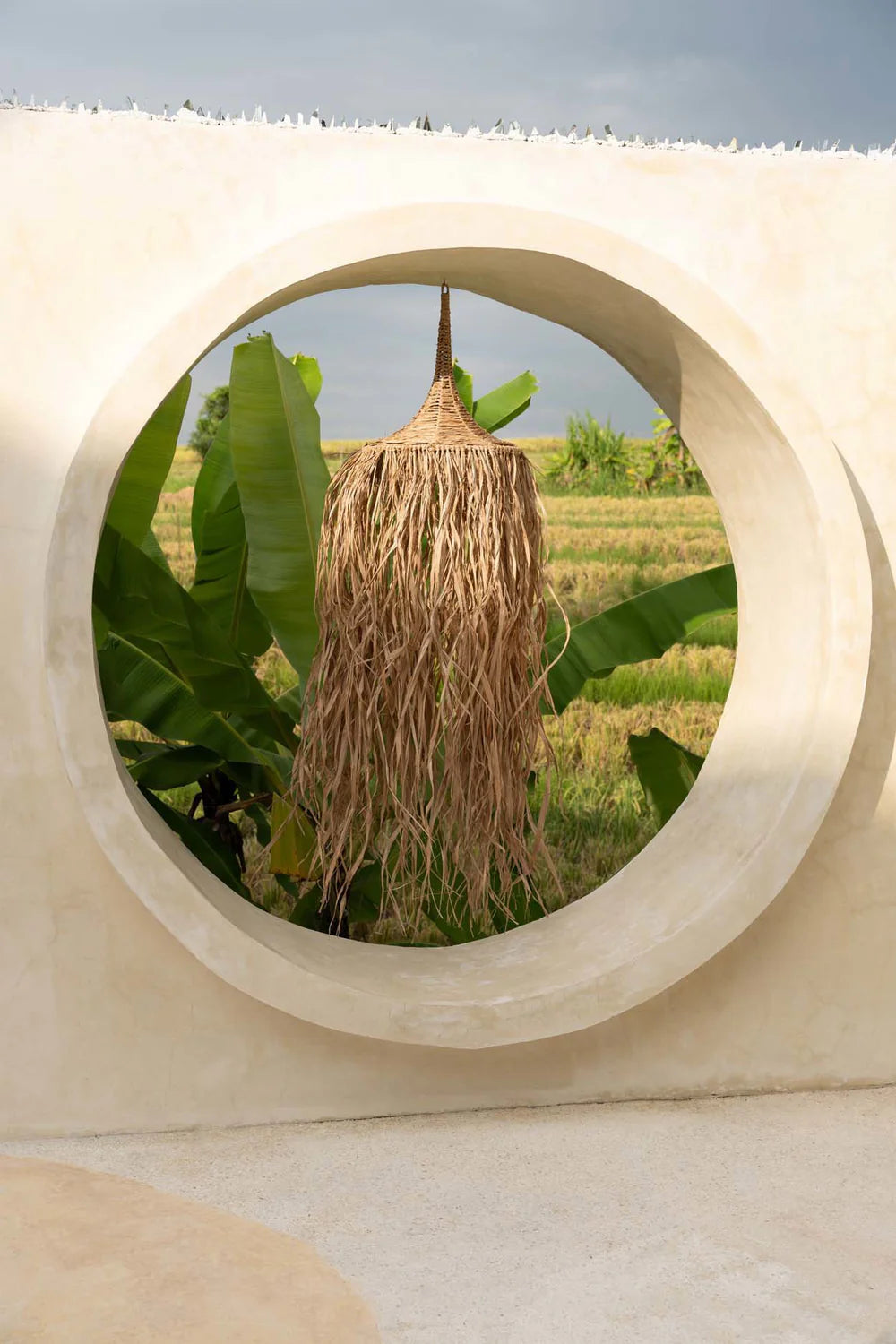 Hanglamp met speelse franjes