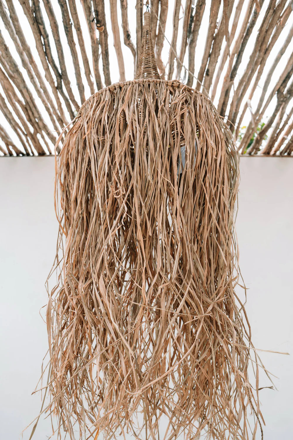 Bali stlijl hanglamp rotan