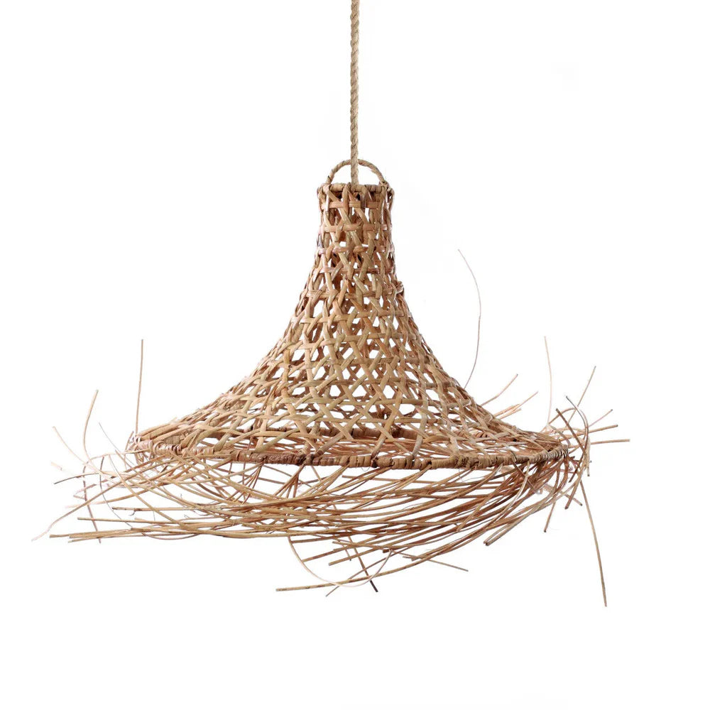 Rotan hoed hanglamp