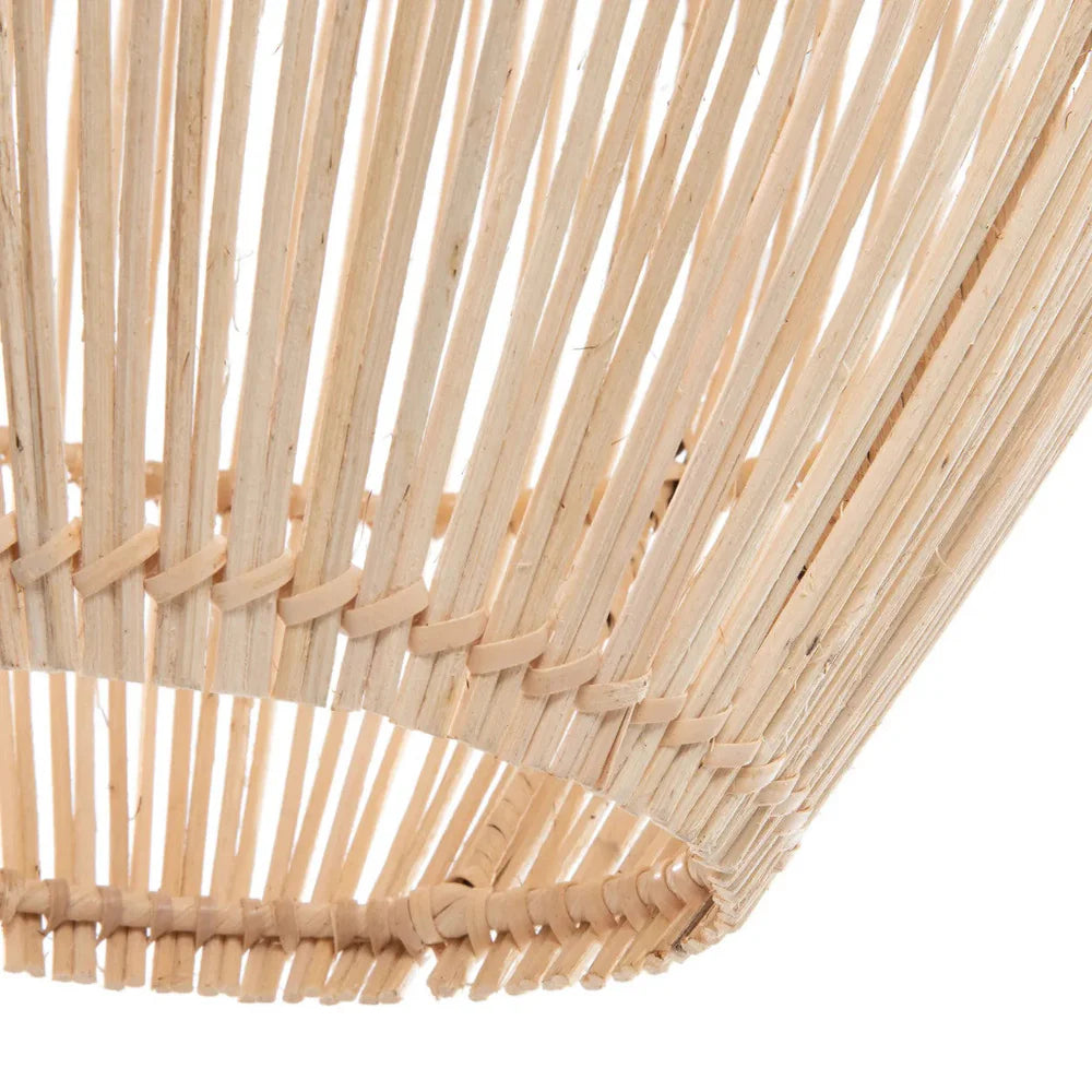 Rotan materiaal van vloerlamp
