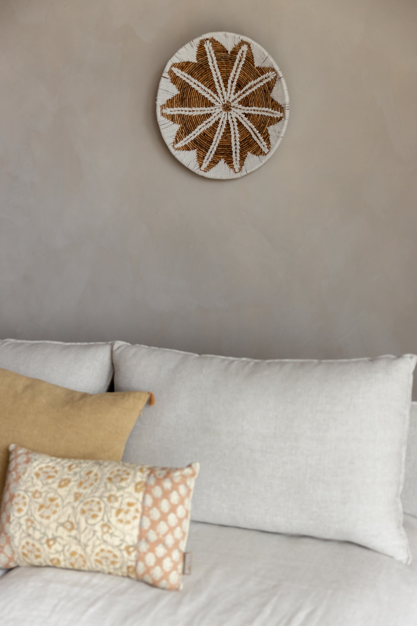 Natuurlijke muurdecoratie boho