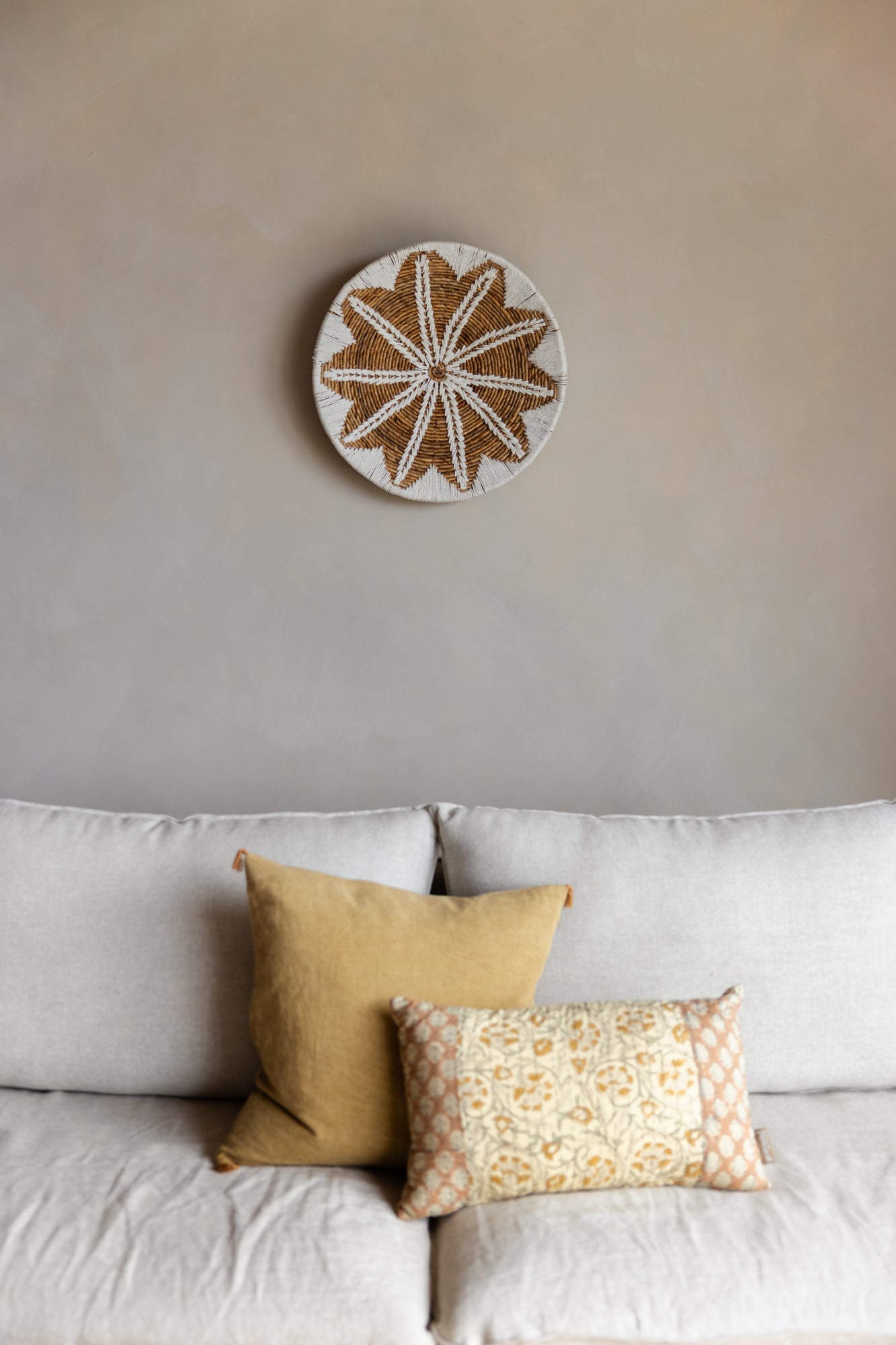Ronde boho wanddecoratie