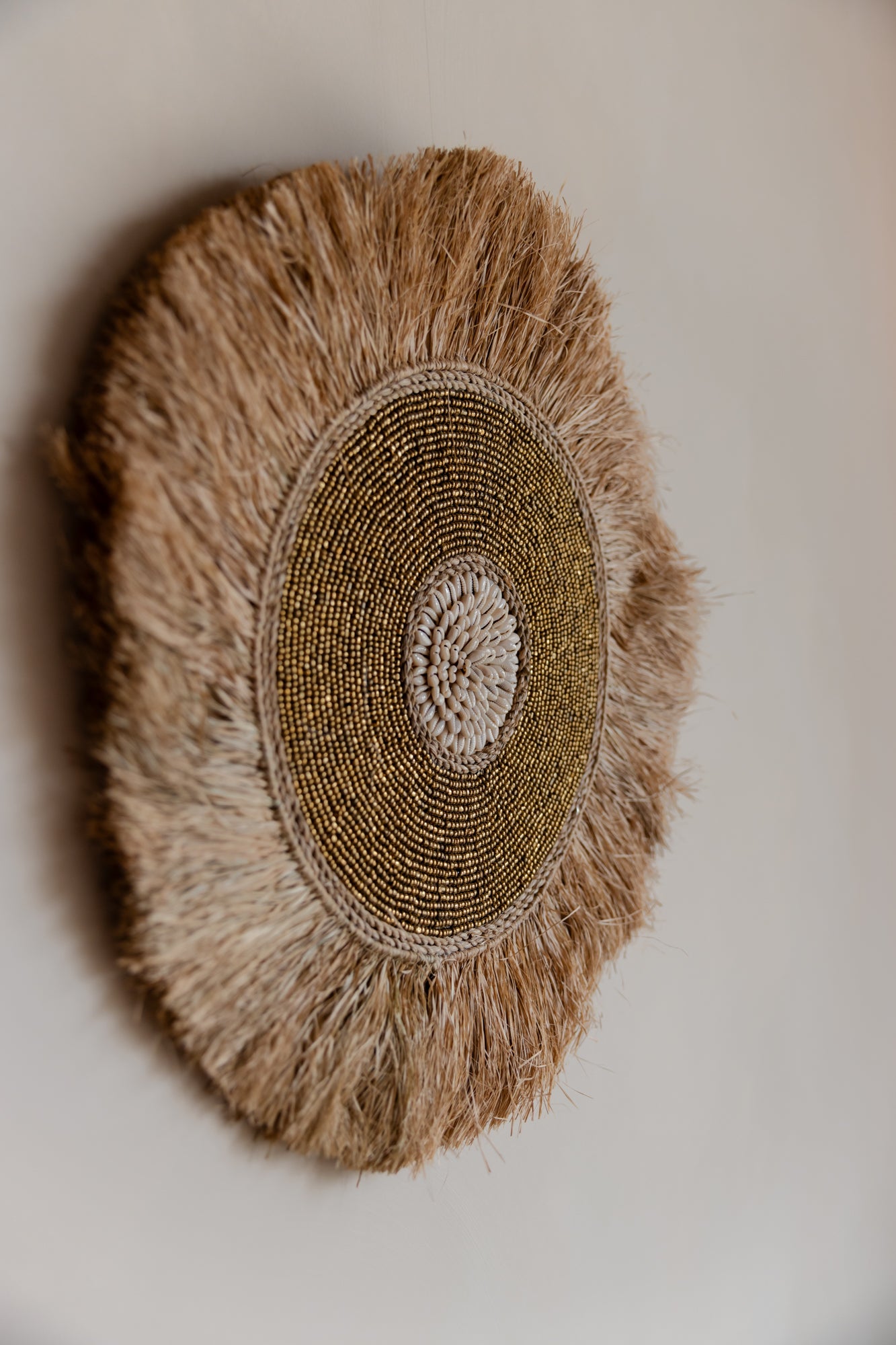 Wanddeco met schelpen