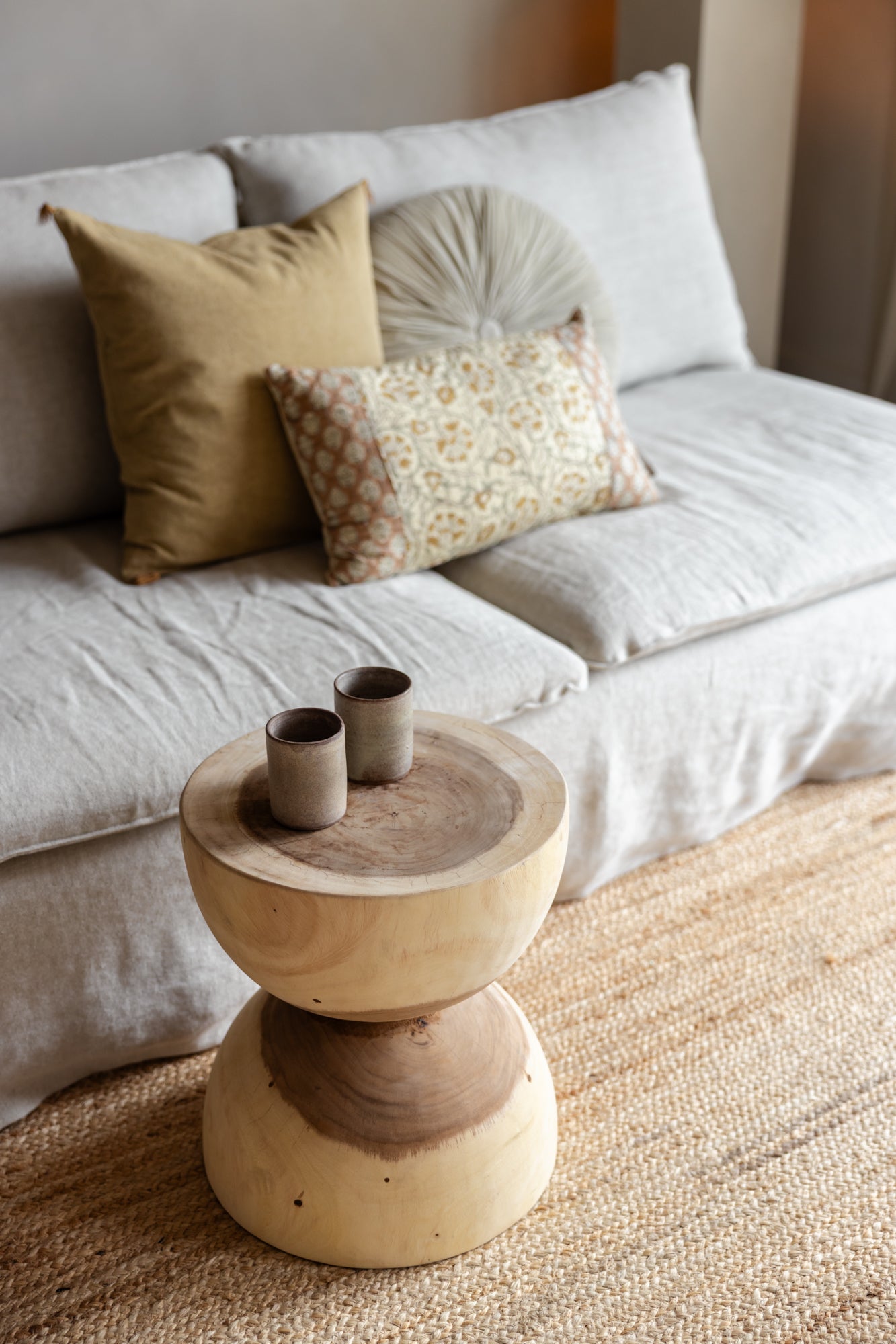 organische bijzettafel rond 